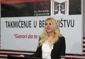 Sa takmičenja u besedništvu na Pravnom fakultetu za privredu i ravosuđe u Novom Sadu