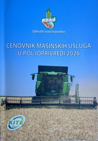 Dragoceno štivo ZSV - vodič kroz Cenovnik mašinskih usluga u poljoprivrednoj 2026. godini