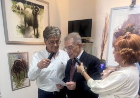 Mile Ignjatović u društvu Biljane i Radula Boškovića