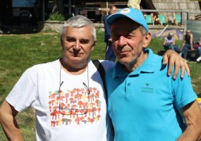 Zoran Jelenković (desno) i Stevan Baluban - dva gljivarska velikana Srbije i regiona