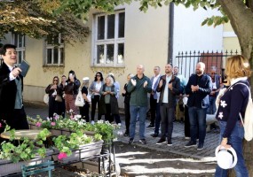 Prvo iznenađenje Šetnje bio je glumac SNP Grigorije Jakšić, u ulozi Branka Radičevića